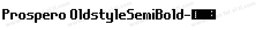 Prospero OldstyleSemiBold字体转换